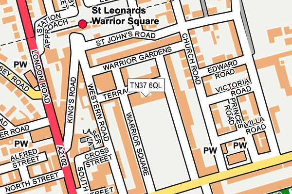 TN37 6QL map - OS OpenMap – Local (Ordnance Survey)