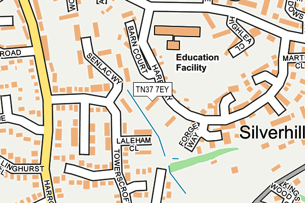 TN37 7EY map - OS OpenMap – Local (Ordnance Survey)