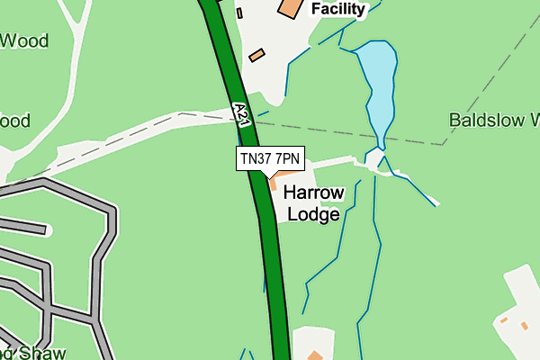 TN37 7PN map - OS OpenMap – Local (Ordnance Survey)