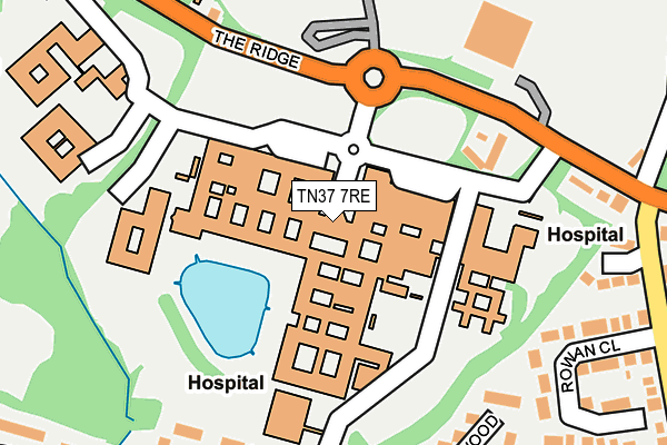TN37 7RE map - OS OpenMap – Local (Ordnance Survey)