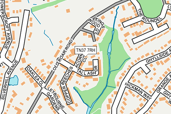 TN37 7RH map - OS OpenMap – Local (Ordnance Survey)