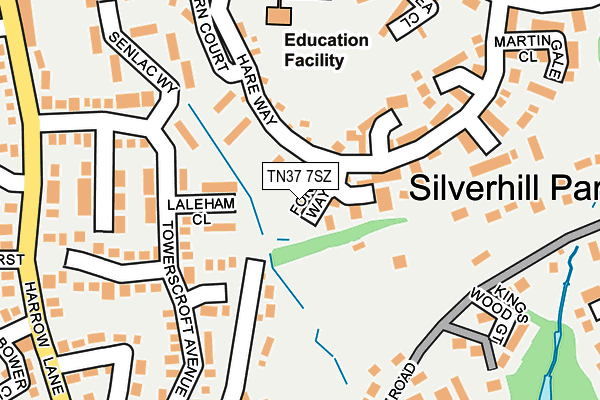 TN37 7SZ map - OS OpenMap – Local (Ordnance Survey)