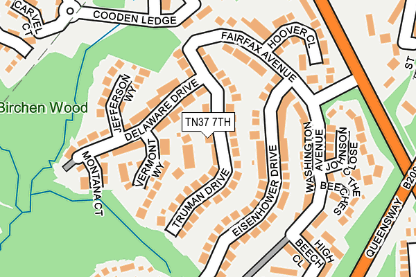 TN37 7TH map - OS OpenMap – Local (Ordnance Survey)