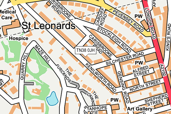 TN38 0JH map - OS OpenMap – Local (Ordnance Survey)