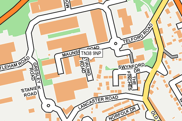 TN38 9NP map - OS OpenMap – Local (Ordnance Survey)
