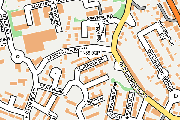 TN38 9QP map - OS OpenMap – Local (Ordnance Survey)