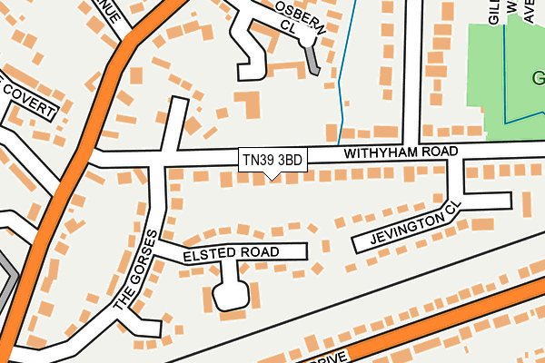 TN39 3BD map - OS OpenMap – Local (Ordnance Survey)