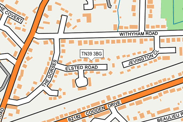 TN39 3BG map - OS OpenMap – Local (Ordnance Survey)