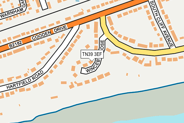 TN39 3EF map - OS OpenMap – Local (Ordnance Survey)