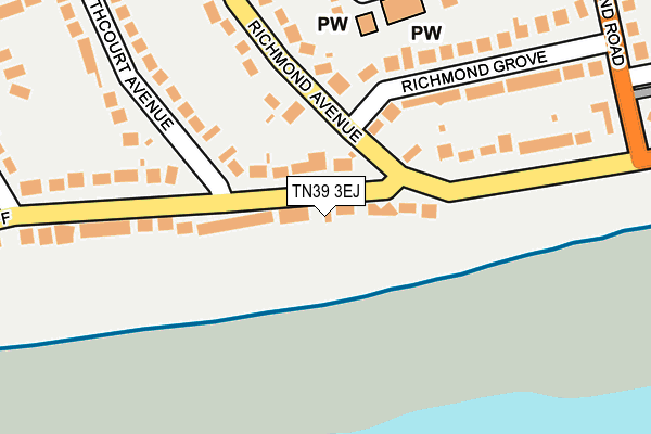 TN39 3EJ map - OS OpenMap – Local (Ordnance Survey)