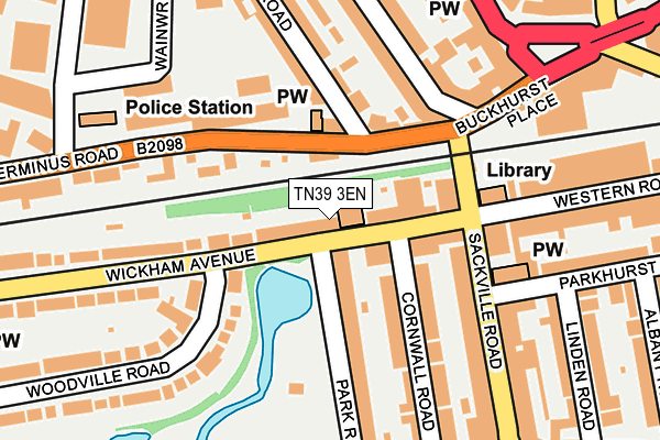 TN39 3EN map - OS OpenMap – Local (Ordnance Survey)