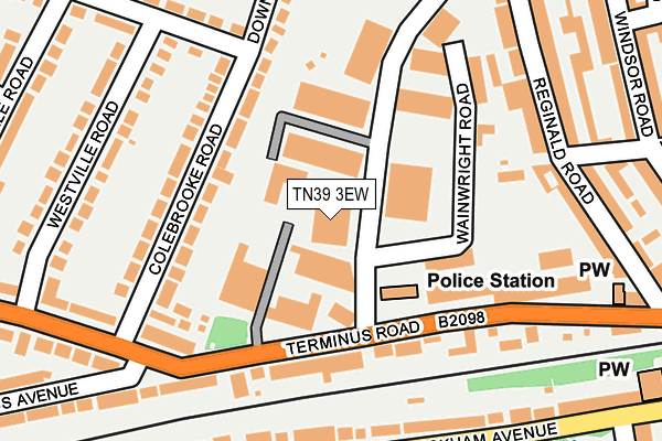 TN39 3EW map - OS OpenMap – Local (Ordnance Survey)