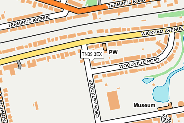 TN39 3EX map - OS OpenMap – Local (Ordnance Survey)
