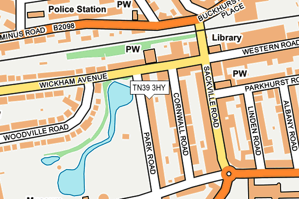 TN39 3HY map - OS OpenMap – Local (Ordnance Survey)