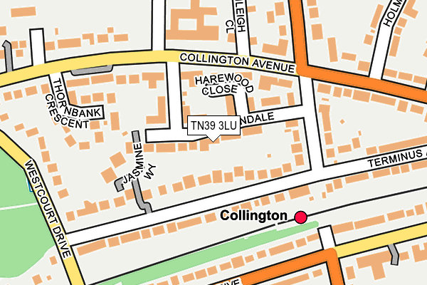 TN39 3LU map - OS OpenMap – Local (Ordnance Survey)