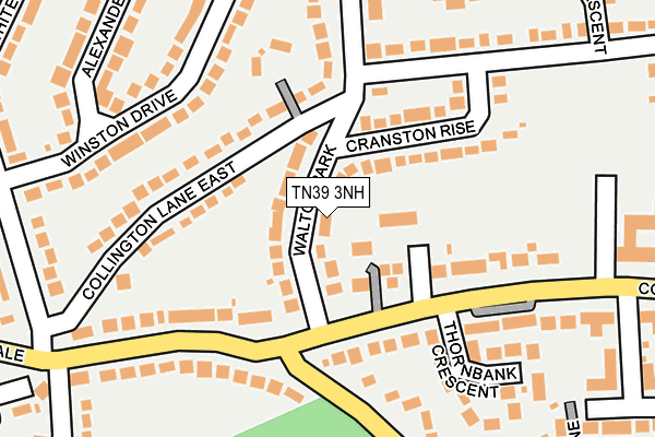 TN39 3NH map - OS OpenMap – Local (Ordnance Survey)