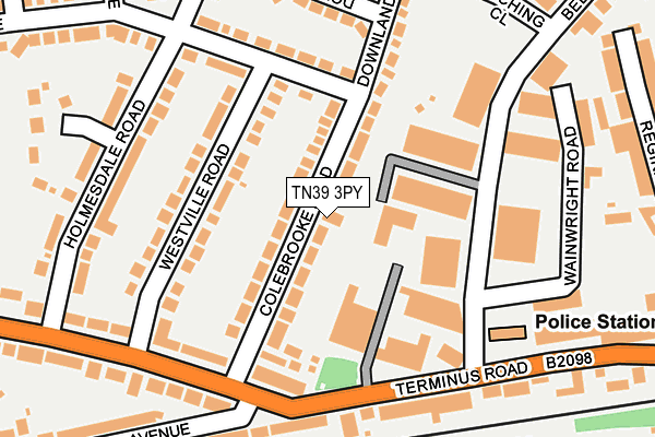 TN39 3PY map - OS OpenMap – Local (Ordnance Survey)