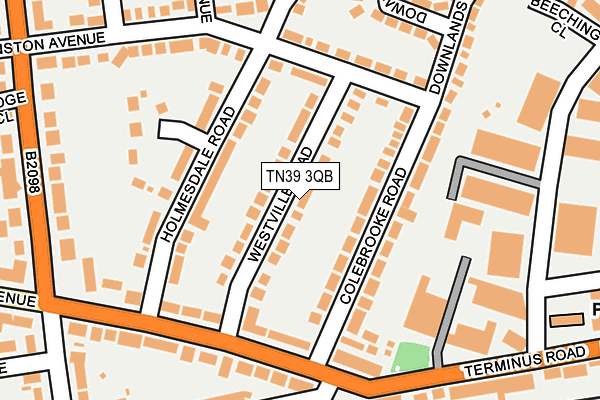 TN39 3QB map - OS OpenMap – Local (Ordnance Survey)