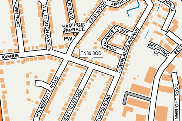 TN39 3QD map - OS OpenMap – Local (Ordnance Survey)