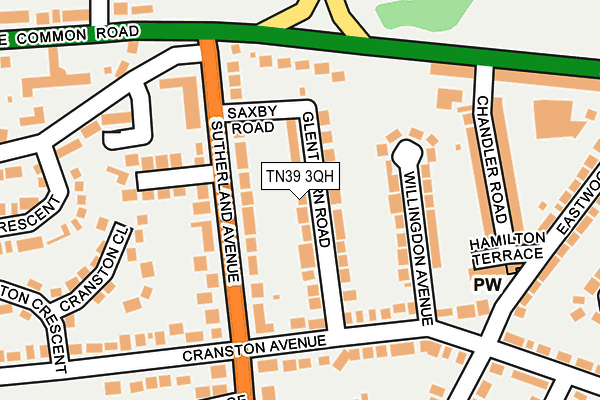 TN39 3QH map - OS OpenMap – Local (Ordnance Survey)