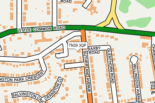 TN39 3QP map - OS OpenMap – Local (Ordnance Survey)