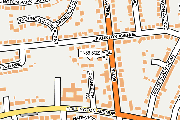 TN39 3QZ map - OS OpenMap – Local (Ordnance Survey)
