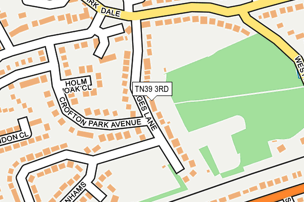TN39 3RD map - OS OpenMap – Local (Ordnance Survey)