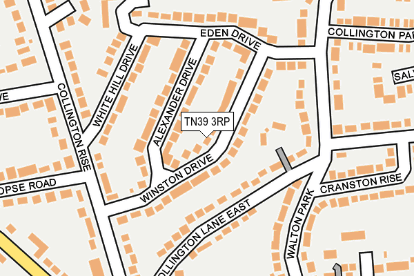 TN39 3RP map - OS OpenMap – Local (Ordnance Survey)