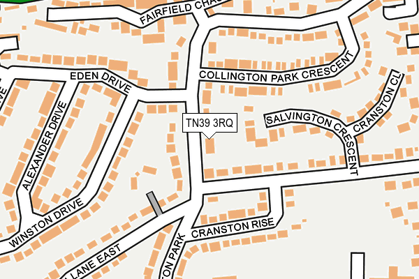 TN39 3RQ map - OS OpenMap – Local (Ordnance Survey)