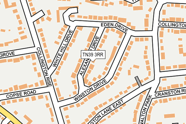 TN39 3RR map - OS OpenMap – Local (Ordnance Survey)