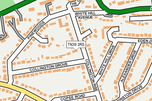 TN39 3RS map - OS OpenMap – Local (Ordnance Survey)