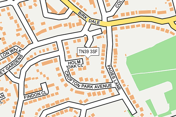 TN39 3SF map - OS OpenMap – Local (Ordnance Survey)