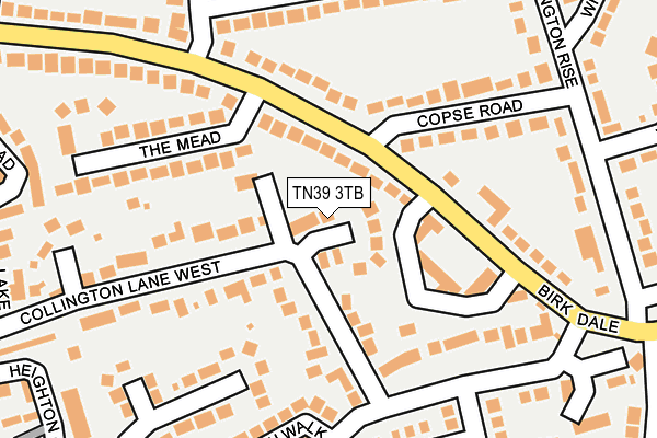 TN39 3TB map - OS OpenMap – Local (Ordnance Survey)