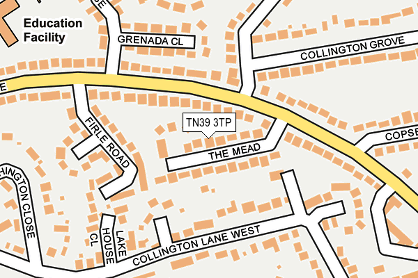 TN39 3TP map - OS OpenMap – Local (Ordnance Survey)