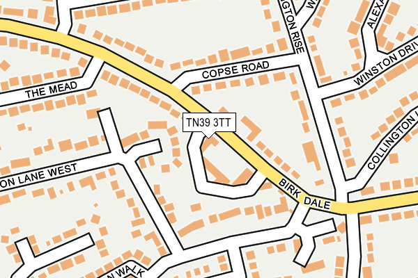 TN39 3TT map - OS OpenMap – Local (Ordnance Survey)
