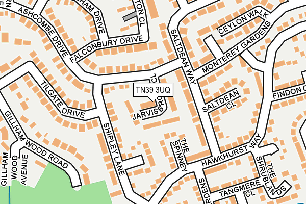 TN39 3UQ map - OS OpenMap – Local (Ordnance Survey)