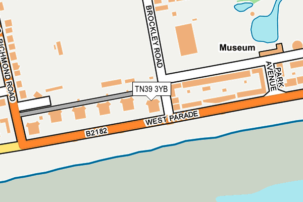 TN39 3YB map - OS OpenMap – Local (Ordnance Survey)