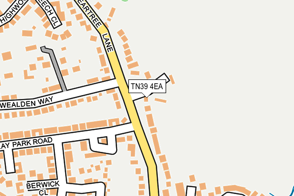 TN39 4EA map - OS OpenMap – Local (Ordnance Survey)