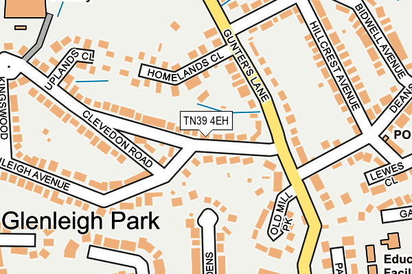 TN39 4EH map - OS OpenMap – Local (Ordnance Survey)
