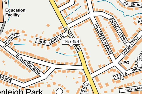 TN39 4EN map - OS OpenMap – Local (Ordnance Survey)