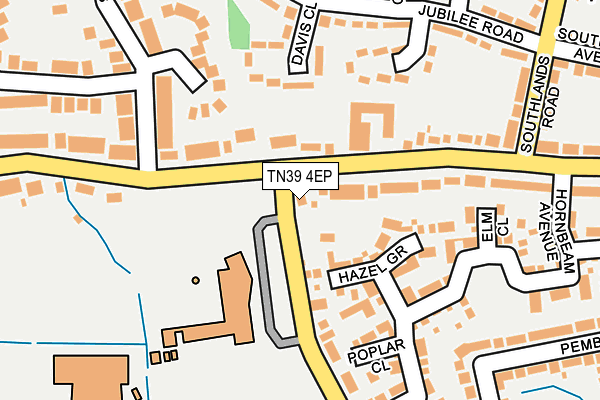 TN39 4EP map - OS OpenMap – Local (Ordnance Survey)