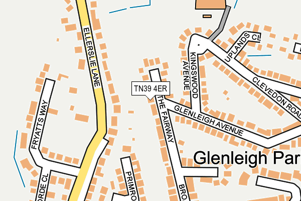 TN39 4ER map - OS OpenMap – Local (Ordnance Survey)