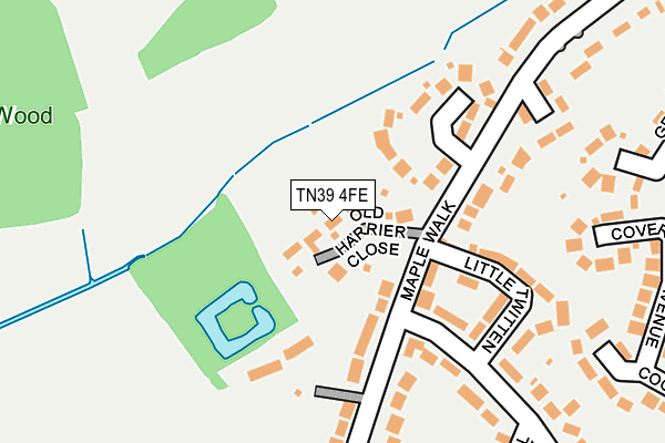 TN39 4FE map - OS OpenMap – Local (Ordnance Survey)