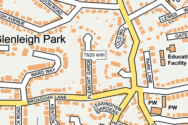 TN39 4HH map - OS OpenMap – Local (Ordnance Survey)