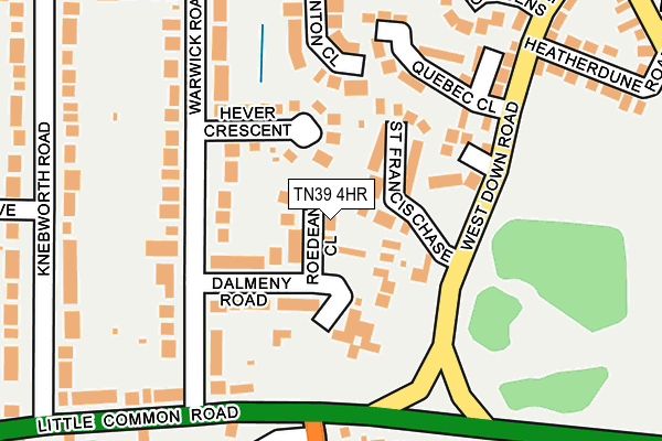 TN39 4HR map - OS OpenMap – Local (Ordnance Survey)