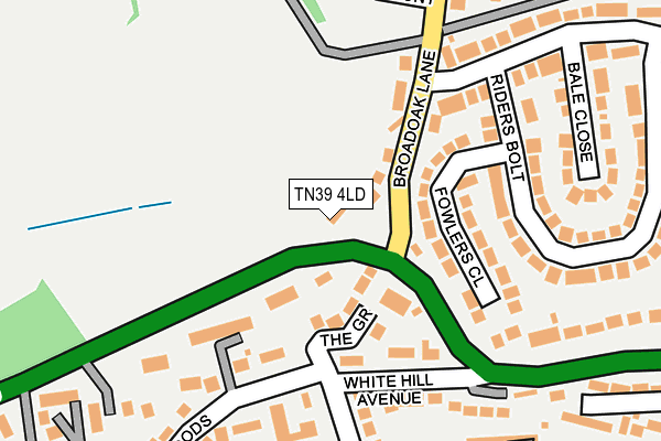TN39 4LD map - OS OpenMap – Local (Ordnance Survey)