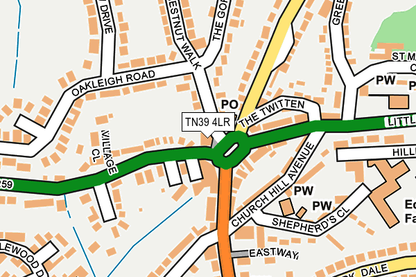 TN39 4LR map - OS OpenMap – Local (Ordnance Survey)