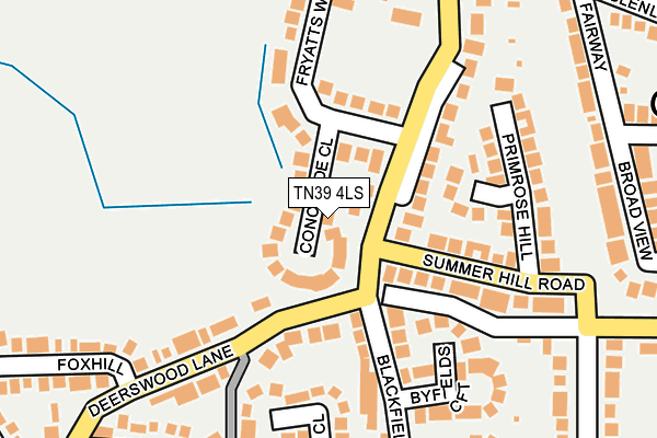 TN39 4LS map - OS OpenMap – Local (Ordnance Survey)
