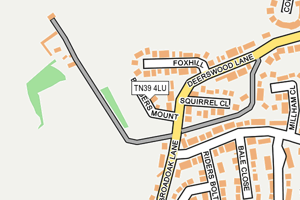 TN39 4LU map - OS OpenMap – Local (Ordnance Survey)