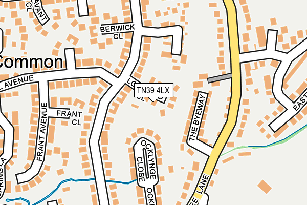TN39 4LX map - OS OpenMap – Local (Ordnance Survey)